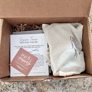 Pip & J Papery Jesse Tree Advent Cards and Ornament Bundle - Christmas Countdown